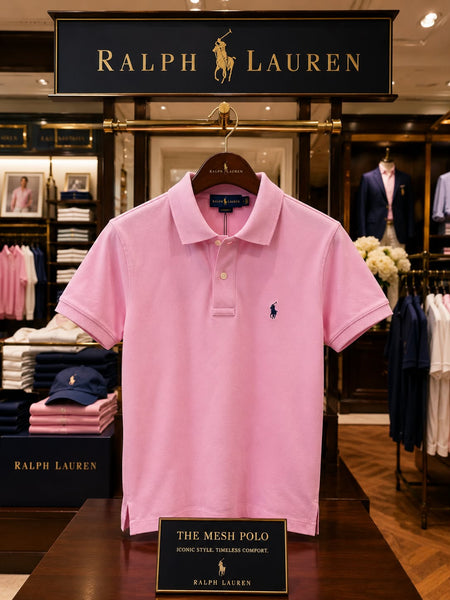 Premium Pink Polo T-Shirt for Men Classic Casual Fit