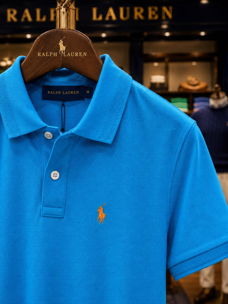 Premium Sky Blue Polo T-Shirt for Men Smart Casual Classic Wear
