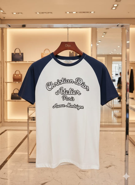 Premium Branded  White Raglan T-Shirt for Men