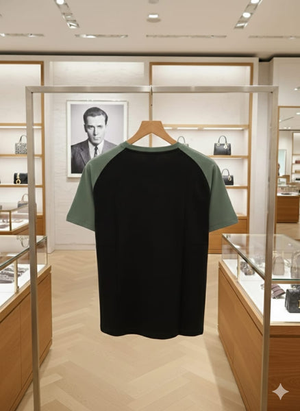 Premium Black Raglan T-Shirt for Men