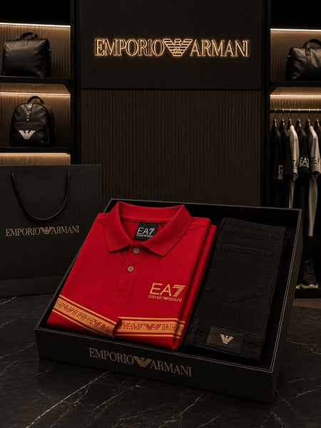 Luxury Exclusive Branded  Red Polo T-Shirt for Men