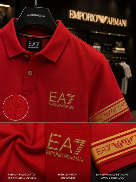 Luxury Exclusive Branded  Red Polo T-Shirt for Men