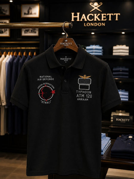 Premium Black Tactical Polo T-Shirt for Men