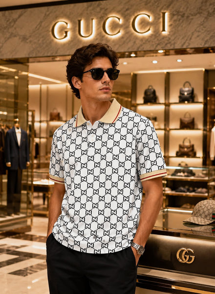 Luxury Monogram Polo T-Shirt for Men
