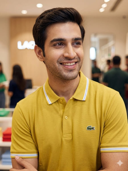Stylish Mustard Yellow Premium Polo T-Shirt for Men