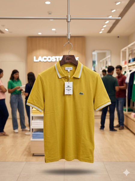 Stylish Mustard Yellow Premium Polo T-Shirt for Men