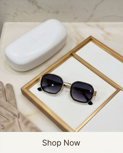 Premium Luxury Sunglasses Elegant Gold & Tortoise Design