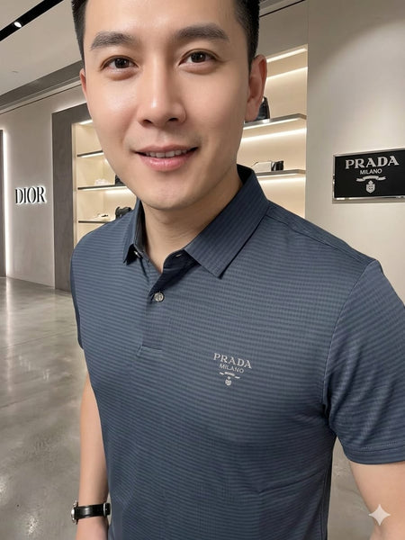 Premium Men’s Luxury Polo T-Shirt Stylish Casual Collar Tee