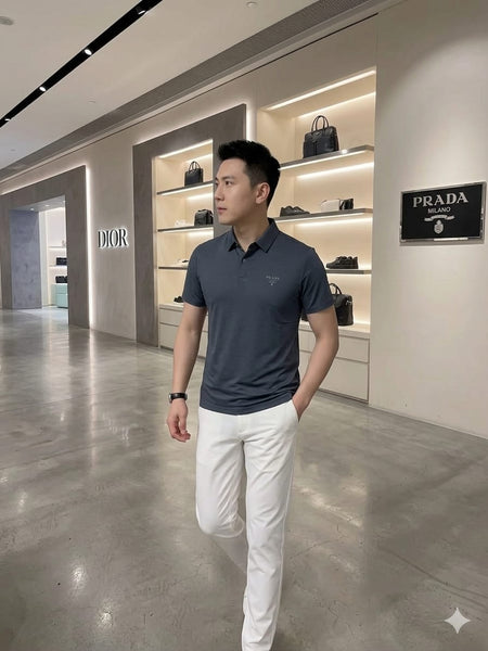 Premium Men’s Luxury Polo T-Shirt Stylish Casual Collar Tee