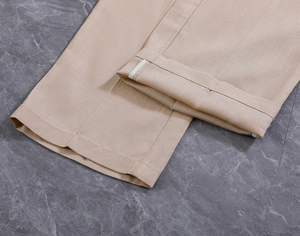 Premium Beige Casual Shirt & Trouser Co-Ord Set for Men