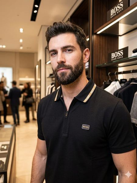 Premium Black Branded Polo T-Shirt for Men