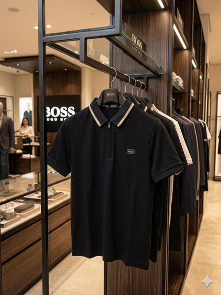 Premium Black Branded Polo T-Shirt for Men