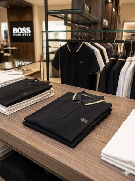 Premium Black Branded Polo T-Shirt for Men