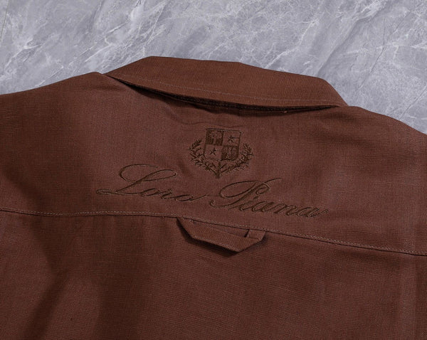 Elegant Brown Co-Ord Shirt & Pant Set for Men