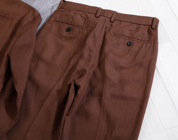 Elegant Brown Co-Ord Shirt & Pant Set for Men