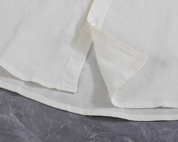 Premium White Co-Ord Shirt & Trouser Set for Men