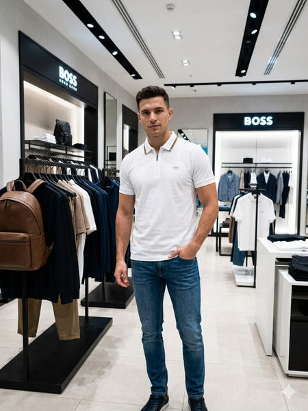 Premium Branded Regular Fit  Zip Collar Polo T-Shirt For Men