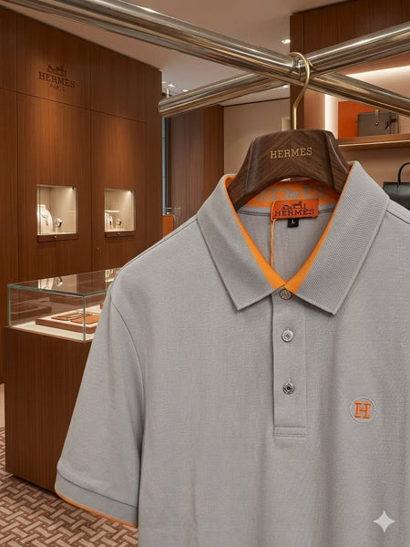 Premium Grey Luxury Polo T-Shirt for Men