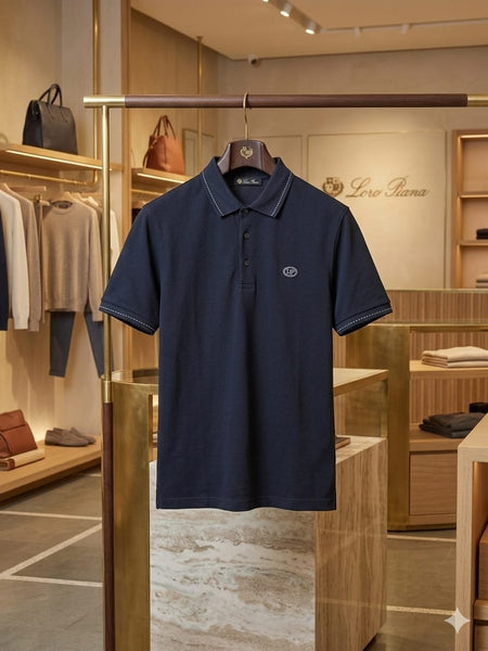 Premium Navy Blue Polo T-Shirt for Men