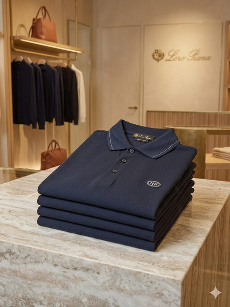 Premium Navy Blue Polo T-Shirt for Men