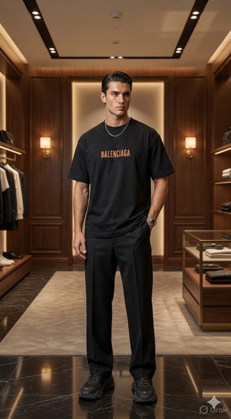 Classic Brand Black Premium Oversized T-Shirt