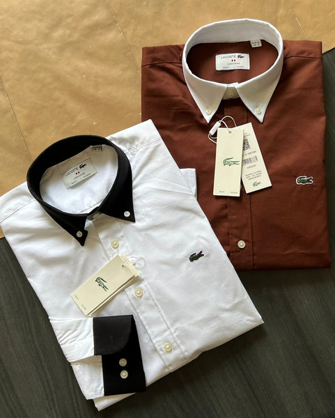 Premium Branded Contrast Collar Formal Shirt For Men