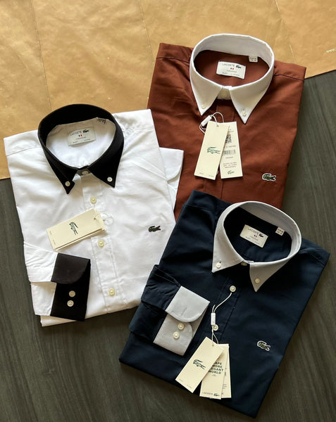 Premium Branded Contrast Collar Formal Shirt For Men