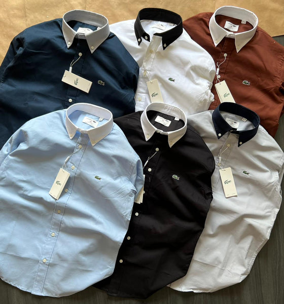 Premium Branded Contrast Collar Formal Shirt For Men