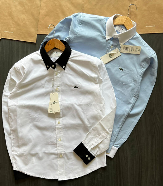 Premium Branded Contrast Collar Formal Shirt For Men