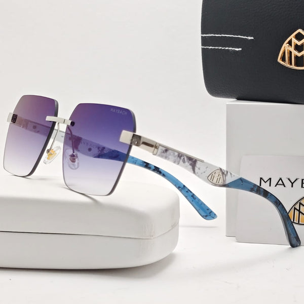 Square Shape Gradient Rimless Sunglasses For Women