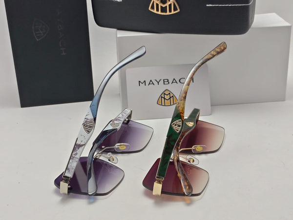 Square Shape Gradient Rimless Sunglasses For Women