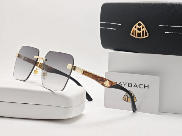 Square Shape Gradient Rimless Sunglasses For Women