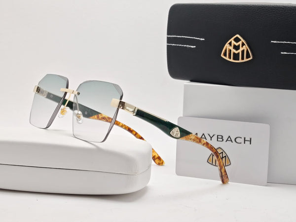 Square Shape Gradient Rimless Sunglasses For Women