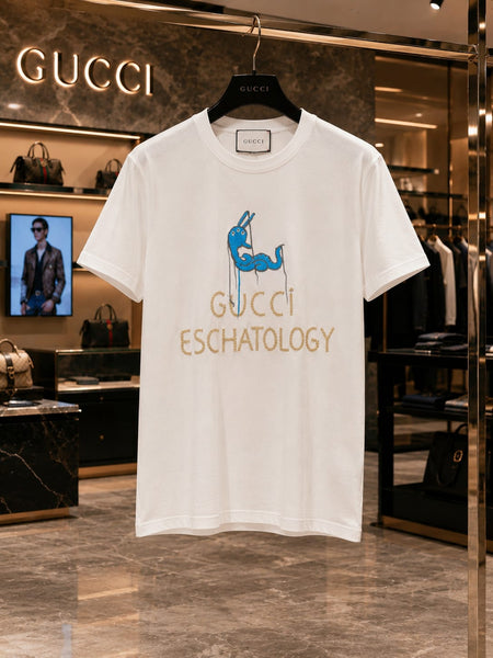 Luxury Graphic T-Shirt in Premium White for Men