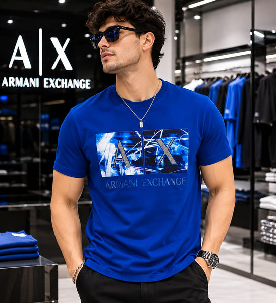Men’s Premium Blue Branded  Graphic T-shirt