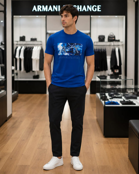 Men’s Premium Blue Branded  Graphic T-shirt