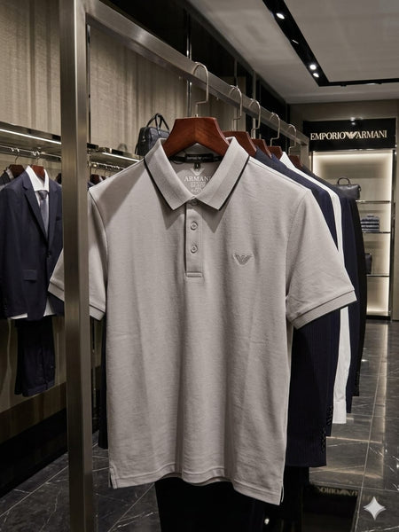 Classic Collar Half Sleeve Regular Fit Polo Shirt Elegant Everyday Wear