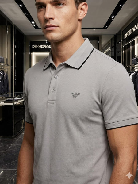 Classic Collar Half Sleeve Regular Fit Polo Shirt Elegant Everyday Wear