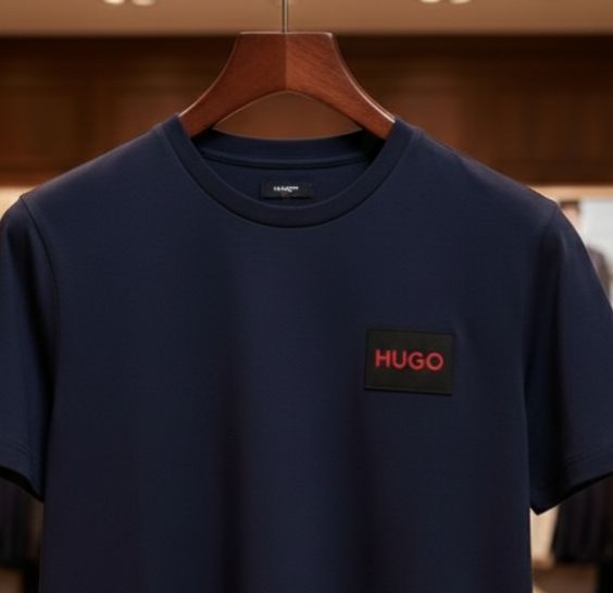 Premium Navy Blue Crew Neck T-Shirt