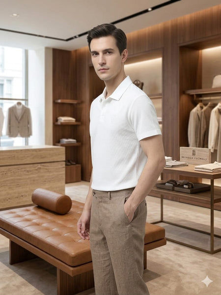 Premium Textured Polo T-Shirt for Me Classic Fit, Soft & Stylish