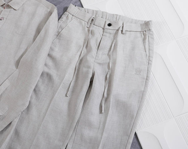 Elegant  Linen Shirt & Trouser Co-Ord Set for Men