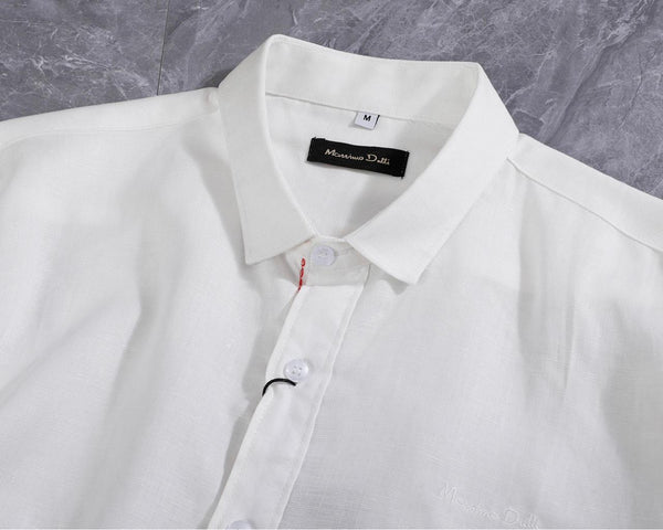 Luxury White Linen Shirt & Trouser Co-Ord Set for Men