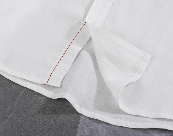 Luxury White Linen Shirt & Trouser Co-Ord Set for Men
