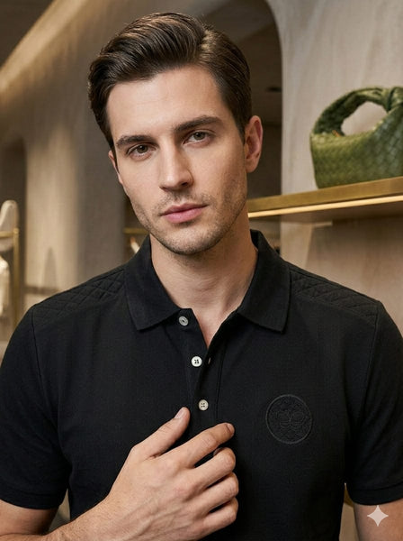 Luxury Black  Polo T-Shirt for Men Premium Casual Edition