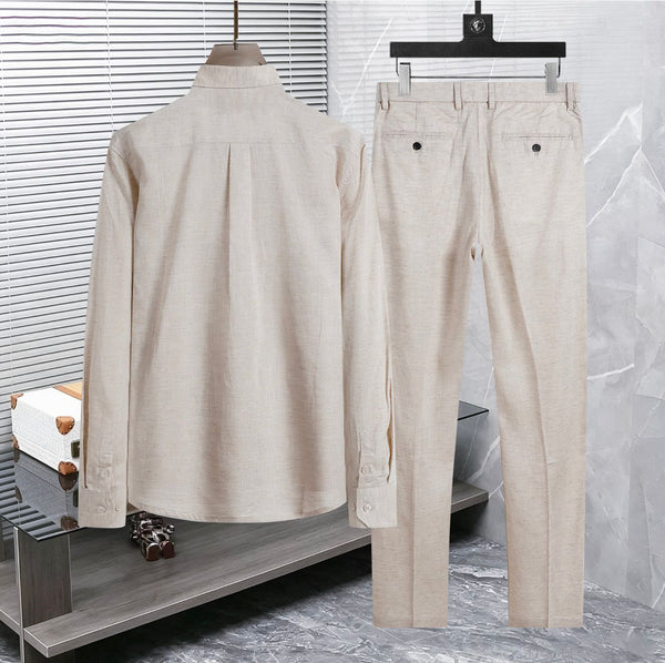 Men's Premium Classic Regular Fit  Shirt and Trouser Co-Ord Set