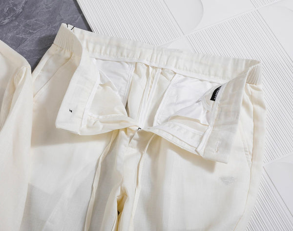 Classic Regular Fit Button-Up Full Sleeve Shirt with Matching Trousers