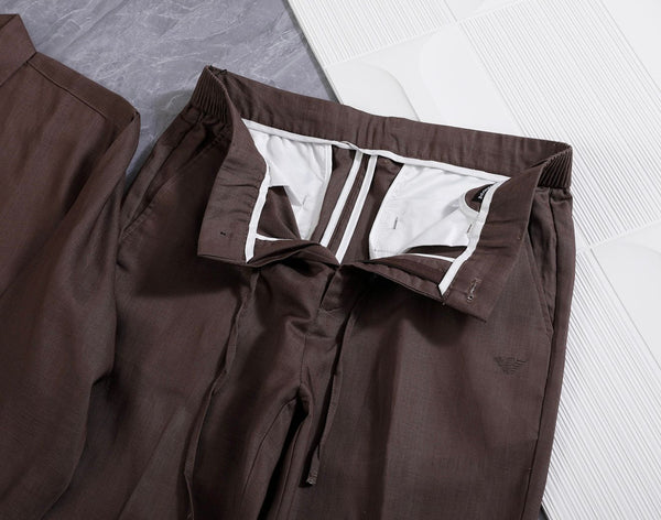 Men’s Premium Brown Shirt & Trouser Co-Ord Set