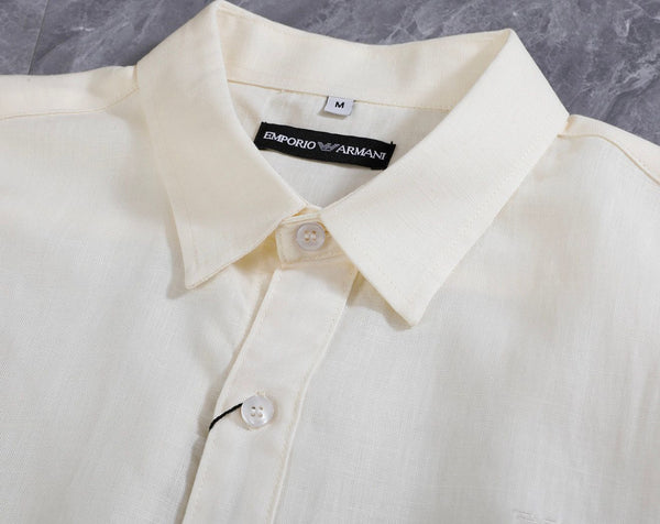 Classic Regular Fit Button-Up Full Sleeve Shirt with Matching Trousers