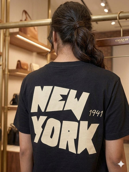 Premium Black Graphic T-Shirt & Track Pant Co-Ord Set for Women