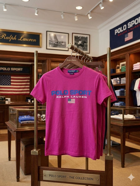 Polo Sport Premium Pink T-Shirt and Track Pants Set